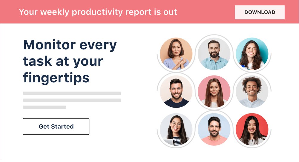 Insert a sticky promotional with a call to action button