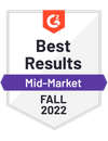 G2 Best Results Mid Market Fall 2022