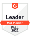 G2 Leader Mid Market Fall 2022