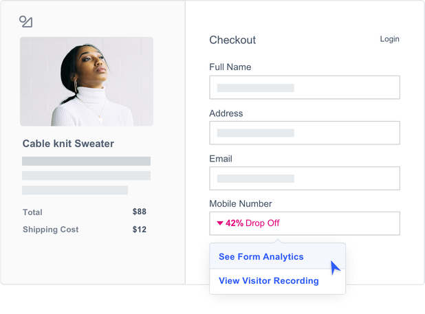 VWO form analytics for your ecommerce store