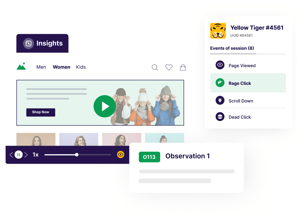 Use VWO Insights to understand user behavior on your website