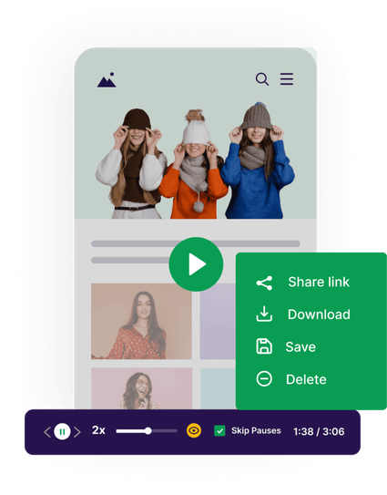 VWO Insights - Mobile App - Download or Share Session Recordings